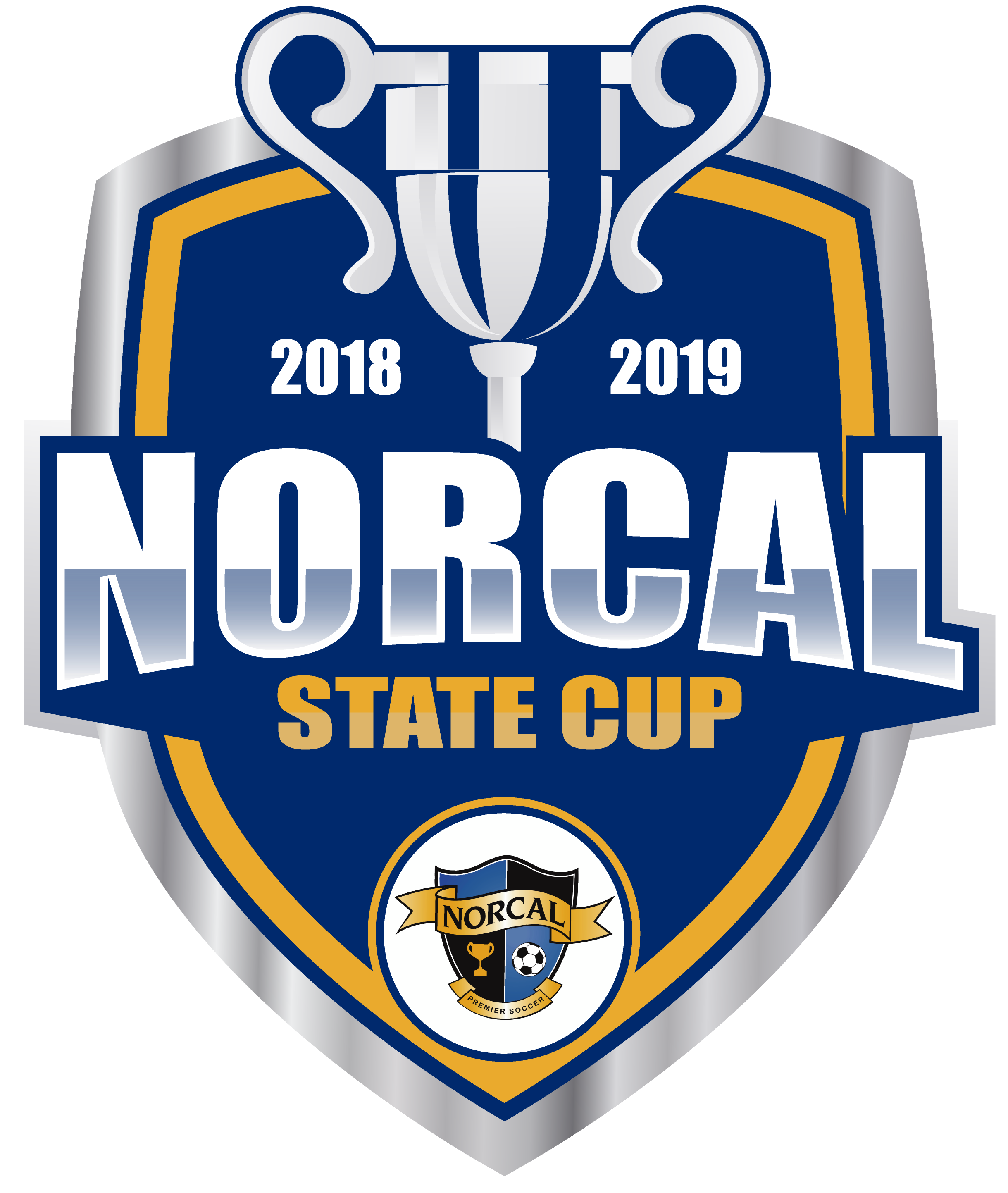 1 us cup. State Cup. NORCAL logo.